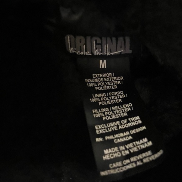 NEW Nicole Miller reversible faux fur/quilted puffer vest - Picture 7 of 7